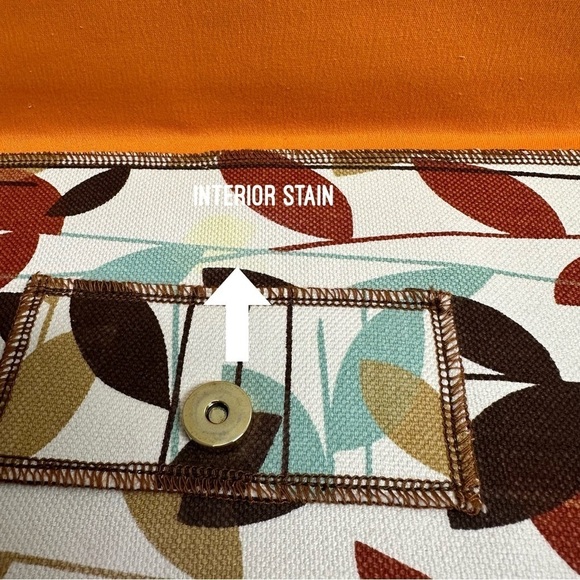 By Olive Floral Leaf Clutch Purse - Picture 4 of 8